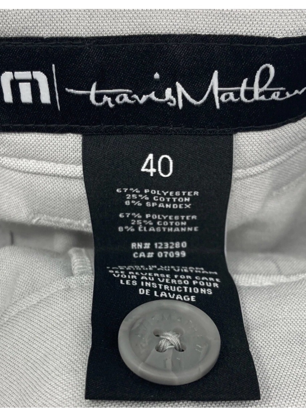New shorts Travis Mathew Resort to This Stretch Waistband Size 40 Light Gray mid - Picture 6 of 7